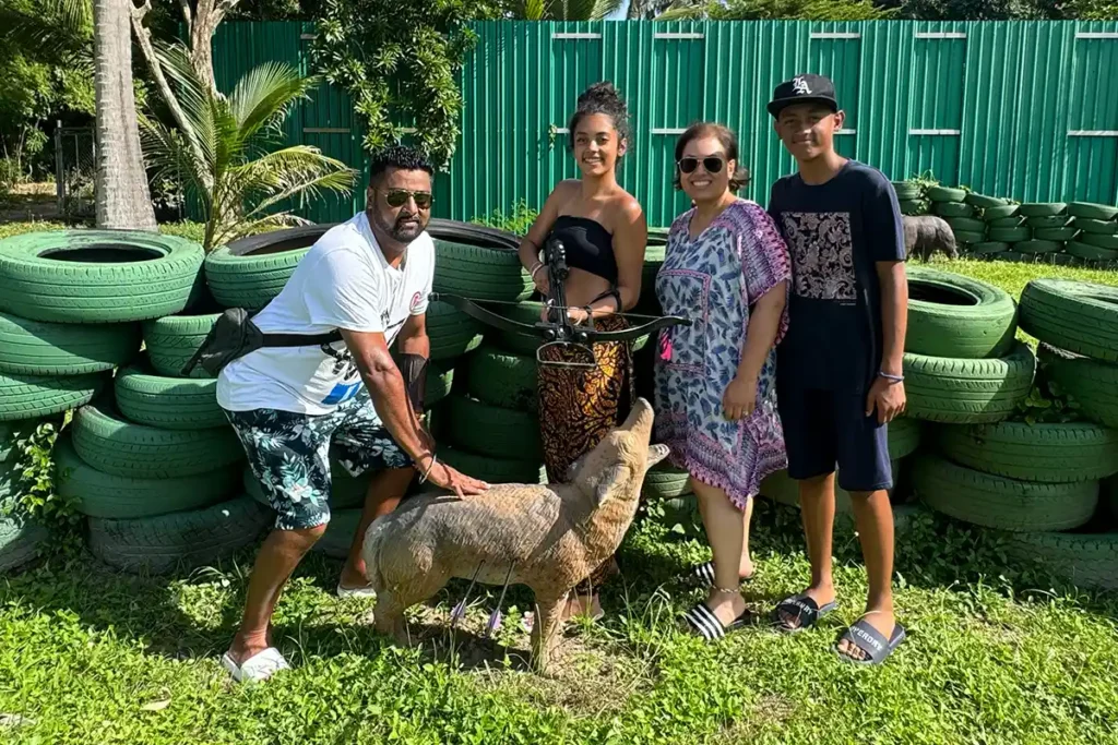 Family fun on Flying-Arrow Hunting Course