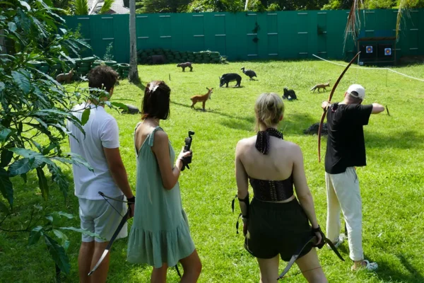 Group shooting the Hunting Course
